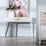 Desk DUNE 110 x 40 x 78 cm Natural White Fir wood