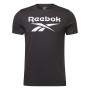 T-shirt med kortärm Herr Reebok BIG LOGO TEE HD4222 Svart
