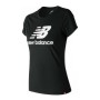 T-shirt à manches courtes femme New Balance Essentials Noir