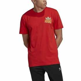 Men’s Short Sleeve T-Shirt Adidas Multifade Red