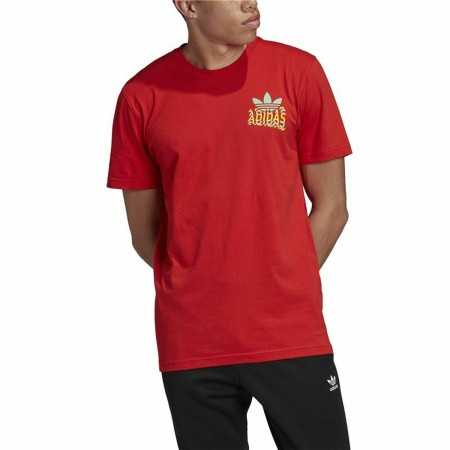 Herren Kurzarm-T-Shirt Adidas Multifade Rot