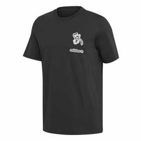 T-shirt med kortärm Herr Adidas Goofy Svart
