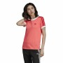 T-shirt à manches courtes femme Adidas 3 Stripes Saumon