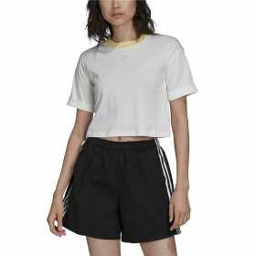 T-shirt à manches courtes femme Adidas Tiny Trefoil Blanc