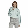 Sweat à capuche femme Adidas Cropped Bleu