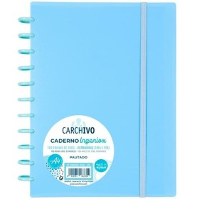 Notizbuch Carchivo Blau A4 100 Bettlaken