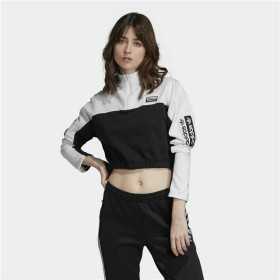 T-shirt med kortärm Dam Adidas Cropped Vit