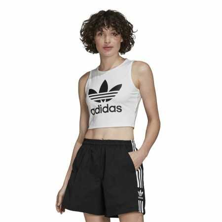 Damen Kurzarm-T-Shirt Adidas Tank Weiß