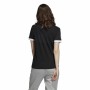 Women’s Short Sleeve T-Shirt Adidas 3 Stripes Black