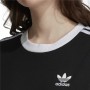 Women’s Short Sleeve T-Shirt Adidas 3 Stripes Black