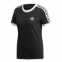 T-shirt à manches courtes femme Adidas 3 Stripes Noir