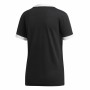 Women’s Short Sleeve T-Shirt Adidas 3 Stripes Black