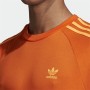 Men’s Short Sleeve T-Shirt Adidas 3 Stripes Orange