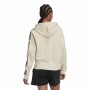 Damen Sweater mit Kapuze Adidas AllOver Print Beige