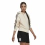 Sweat à capuche femme Adidas AllOver Print Beige