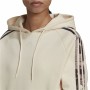 Damen Sweater mit Kapuze Adidas AllOver Print Beige