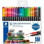 Set of Felt Tip Pens Staedtler Design Journey 36 Pieces Double-ended Multicolour (6 Units)