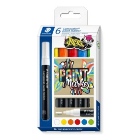 Set of Felt Tip Pens Staedtler Lumocolor 349 6 Pieces Multicolour 2,4 mm