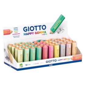 Eraser Giotto Happy Gomma Multicolour Cake Rubber (40 Units)