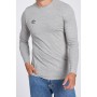 Men’s Long Sleeve Shirt Umbro SMALL LOGO LS TEE 65775U B43 Grey