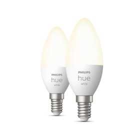 Smart Glühbirne Philips E14 5,5 W 2700 K Weiß F 470 lm (2 Stück) (Restauriert A)
