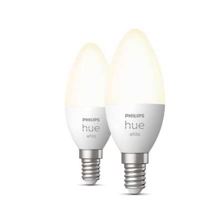 Smart-Lampa Philips E14 5,5 W 2700 K Vit F 470 lm (2 antal) (Renoverade A)