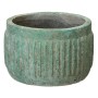 Cache-pot 21,5 x 21,5 x 14,5 cm Turquoise Ciment