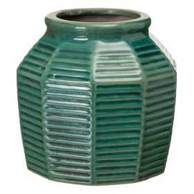 Kruka 19,5 x 19,5 x 18,5 cm Keramik Mörkblå
