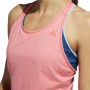 Ärmelloses Damen-T-Shirt Adidas 3 Stripes Tank Rosa