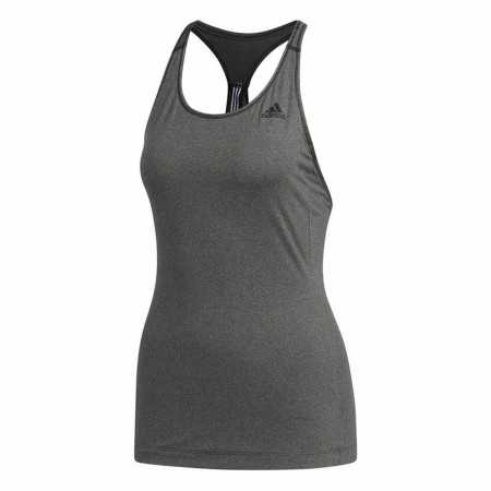 Maillot de Corps sans Manches pour Femme Adidas 3 Stripes Tank Gris foncé