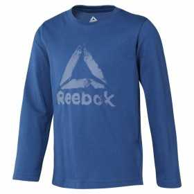 T-shirt med lång ärm Barn Reebok Boys Training Essentials Blå