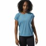 Women's Sleeveless T-shirt Reebok Burnout Blue