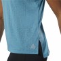 Women's Sleeveless T-shirt Reebok Burnout Blue