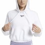 Sweat à capuche femme Reebok Sportswear Cropped Blanc