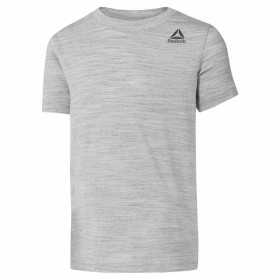 Barn T-shirt med kortärm Reebok Essentials Marble Melange Ljusgrå