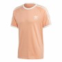 Men’s Short Sleeve T-Shirt Adidas 3 stripes Salmon