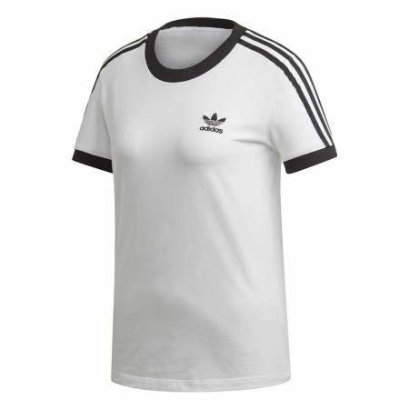 Women’s Short Sleeve T-Shirt Adidas 3 stripes White (36)