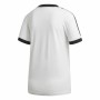 T-shirt med kortärm Dam Adidas 3 stripes Vit (36)