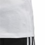 T-shirt med kortärm Dam Adidas 3 stripes Vit (36)