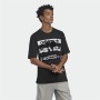 Herren Kurzarm-T-Shirt Adidas R.Y.V. Message Schwarz