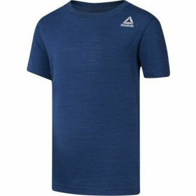 Barn T-shirt med kortärm Reebok Essentials Marble Melange Blå