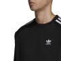 Men’s Sweatshirt without Hood Adidas 3 stripes Black