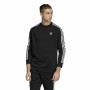 Men’s Sweatshirt without Hood Adidas 3 stripes Black