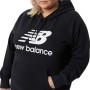 Damen Sweater mit Kapuze New Balance Schwarz