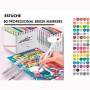Set of Felt Tip Pens Alex Bog Canvas Luxe Professional 80 Pieces Multicolour