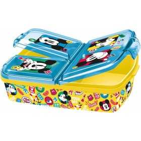 Lunchbox mit Fächern Mickey Mouse Fun-Tastic 19,5 x 16,5 x 6,7 cm Polypropylen