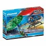 Playset City Action Police helicopter: Parachute Chase Playmobil 70569 19 Delar (Renoverade A)