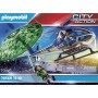 Playset City Action Police helicopter: Parachute Chase Playmobil 70569 19 Pièces (Reconditionné A)