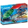 Playset City Action Police helicopter: Parachute Chase Playmobil 70569 19 Delar (Renoverade A)