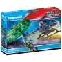 Playset City Action Police helicopter: Parachute Chase Playmobil 70569 19 Pièces (Reconditionné A)